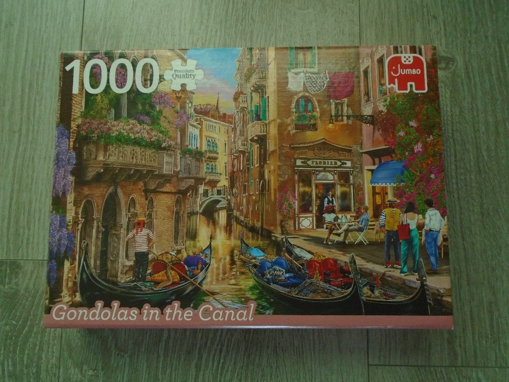 Puzzel: Gondolas in the canal, Ophalen, 500 t/m 1500 stukjes, Zo goed als nieuw, Legpuzzel