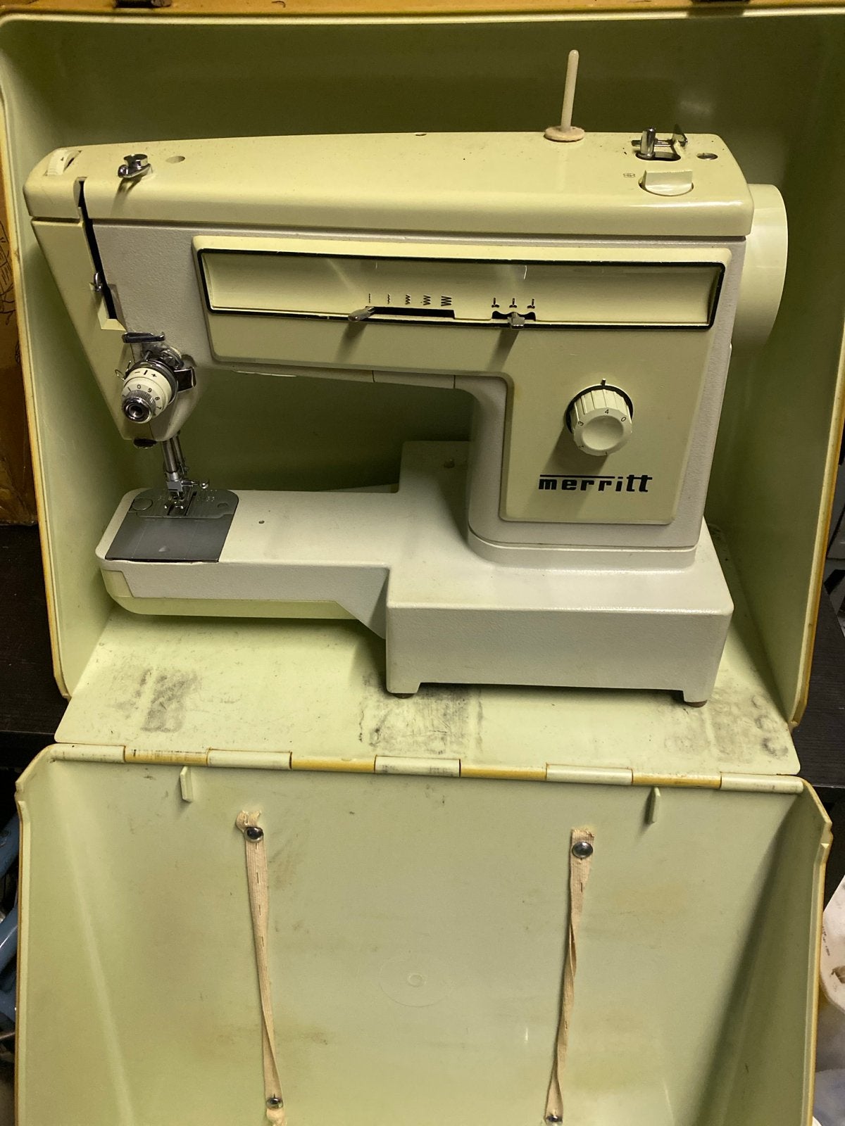 Vintage Naaimachines: Merritt en Anker, Ophalen of Verzenden, Gebruikt, Naaimachine, Overige merken