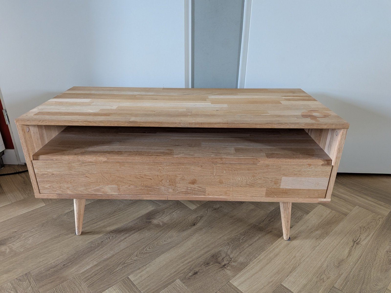 tv kast Woood, Huis en Inrichting, Ophalen, Gebruikt, Eikenhout, 50 tot 100 cm