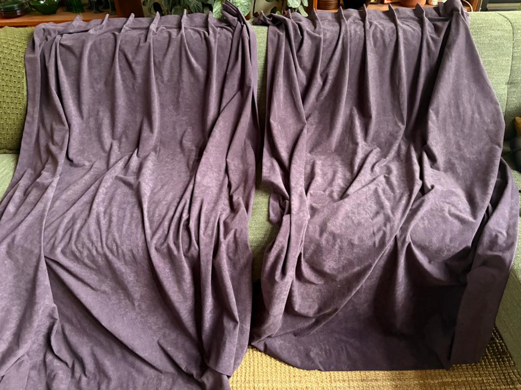Gordijnen paars 180 x 170 hoog 💜💜, Huis en Inrichting, Vintage, retro, Gebruikt, Overige kleuren, 150 tot 200 cm