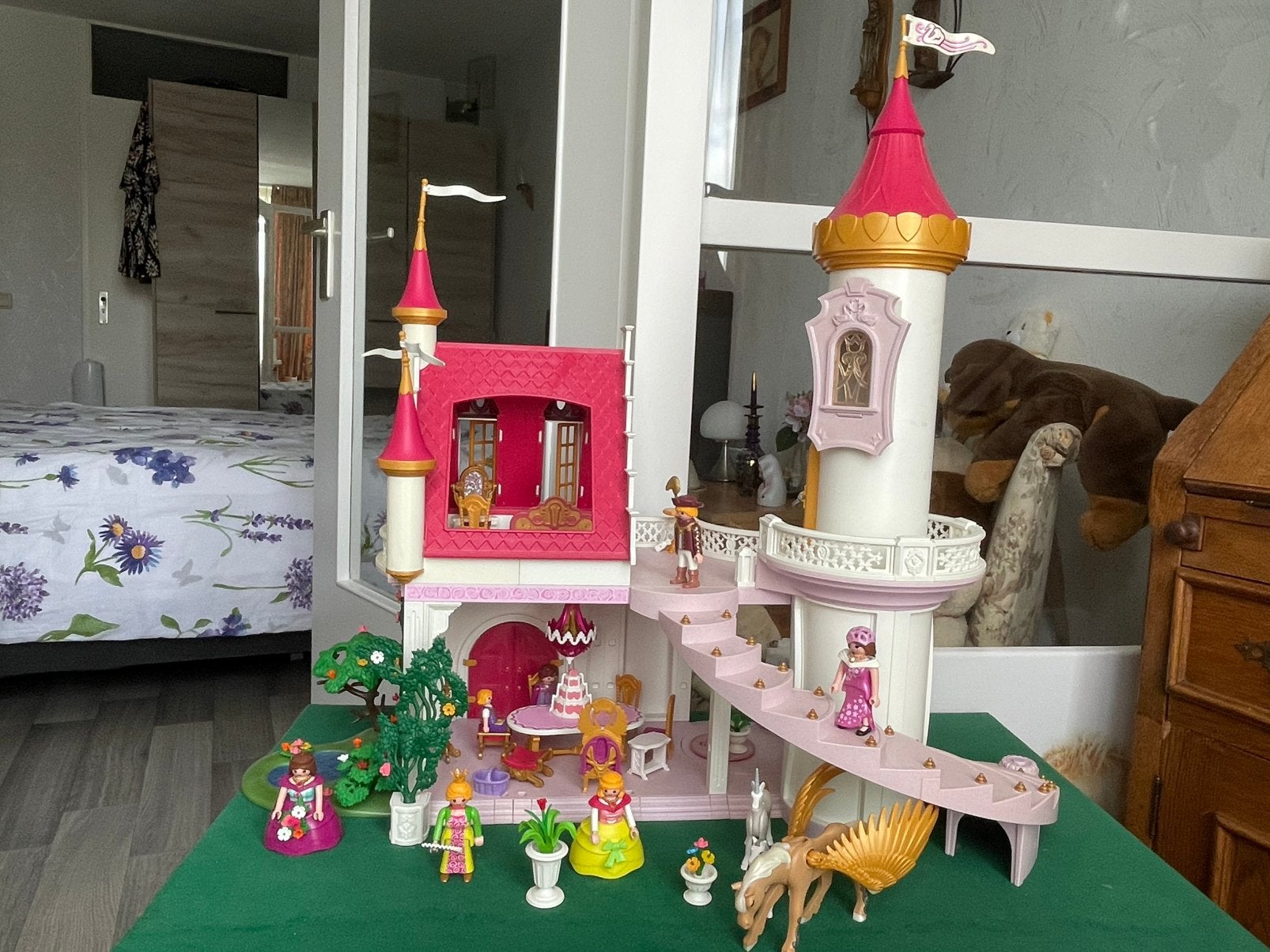 Playmobil prinsessen kasteel, Kinderen en Baby's, Speelgoed | Poppenhuizen, Ophalen of Verzenden, Zo goed als nieuw, Poppenhuis
