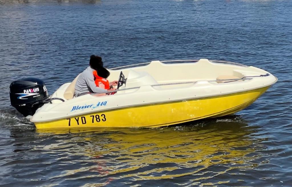 Consoleboot Blesser 440 met Parsun 60pk efi Bouwjaar 2019, Watersport en Boten, Motorboten en Motorjachten, Zo goed als nieuw