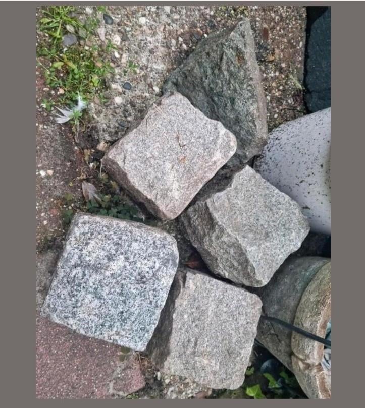 Zware kinderkoppen graniet natuurblokken 5stuks basalt kei, Ophalen, Graniet, Zo goed als nieuw, Kei