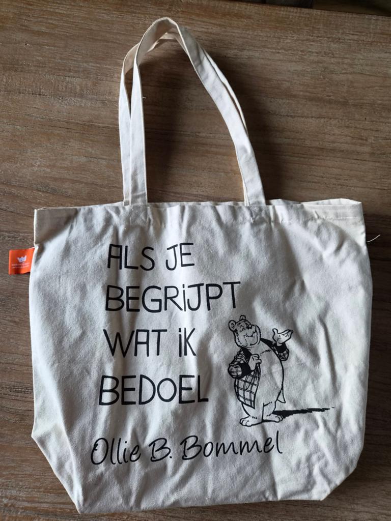 Ollie B. Bommel tas - "Als je begrijpt wat ik bedoel", Ophalen of Verzenden, Gebruikt, Beige, Shopper
