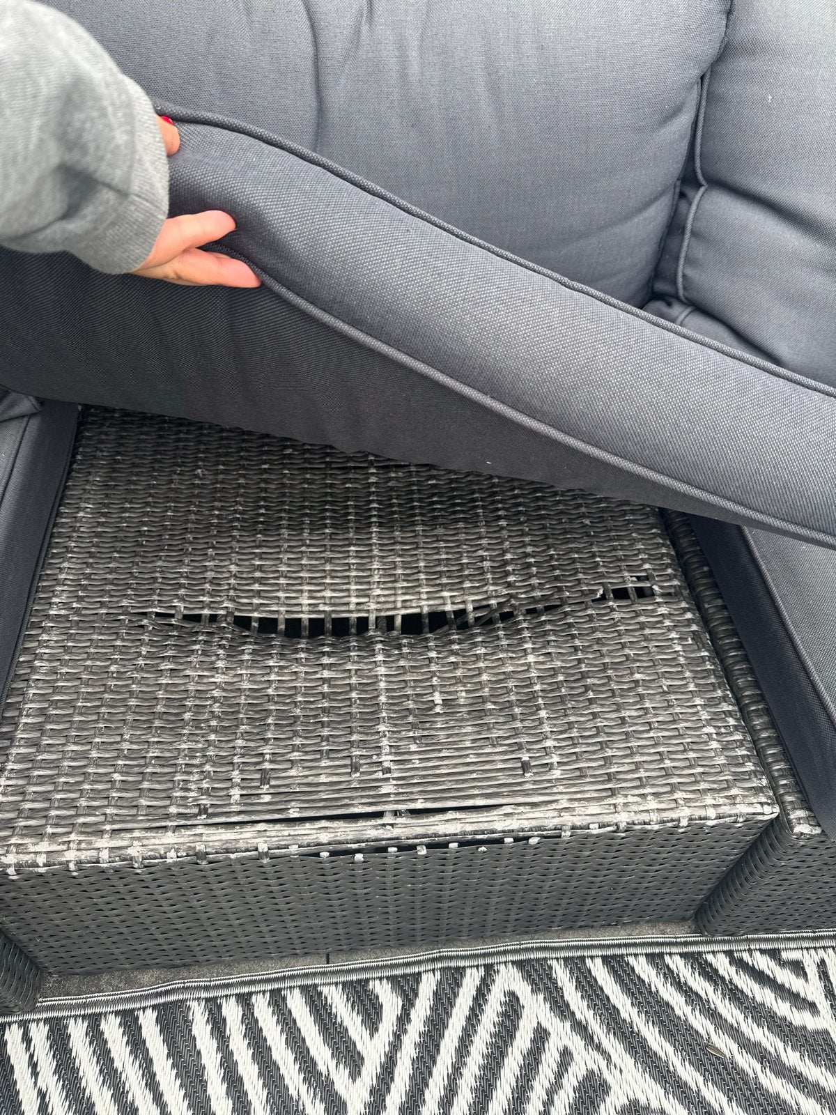 Loungeset met Kussens, Ophalen, 4 zitplaatsen, Gebruikt, Loungeset