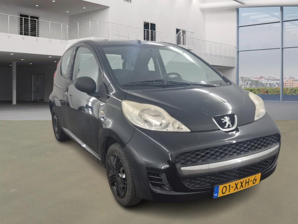 Peugeot 107 1.0 12V E-vti 68PK 3DR 2010 Zwart, Auto's, Peugeot, Voorwielaandrijving, Gebruikt, 4 stoelen, Bedrijf