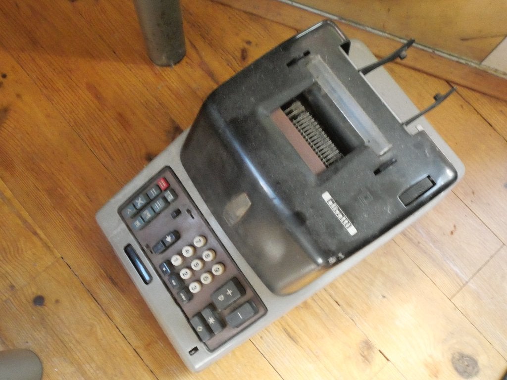 Olivetti rekenmachine, Ophalen, Gebruikt