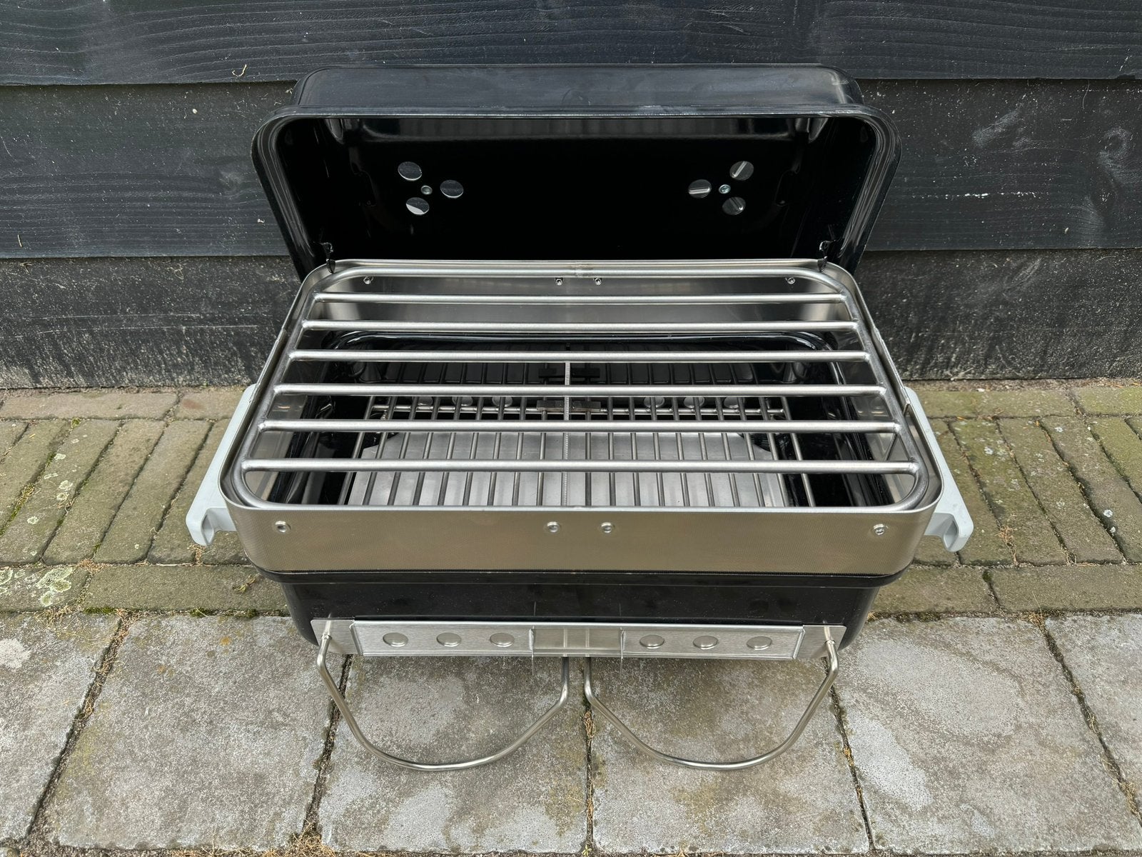 Saté Rooster RVS – Weber Go Anywhere (WGA), Ophalen of Verzenden, Nieuw, Met accessoires