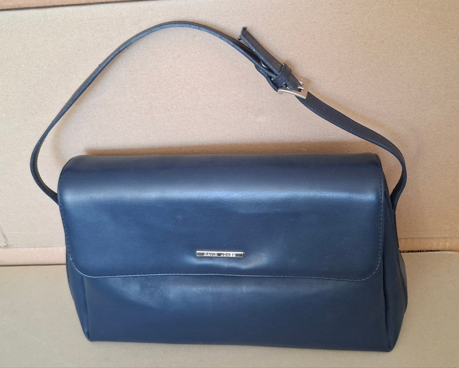 @ongebruikte oud tasje van David Jones@, Ophalen of Verzenden, Zo goed als nieuw, Blauw, Handtas