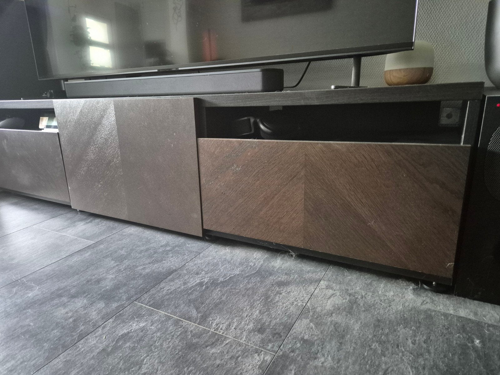 Tv meubel nieuw prijs 280, Ophalen, Zo goed als nieuw, 200 cm of meer, Minder dan 100 cm