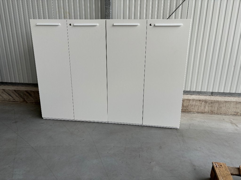 Uni 2-deurs draaideurkast met cilinderslot - 90x45x130 cm, Ophalen, 100 tot 150 cm, Nieuw, 50 tot 100 cm