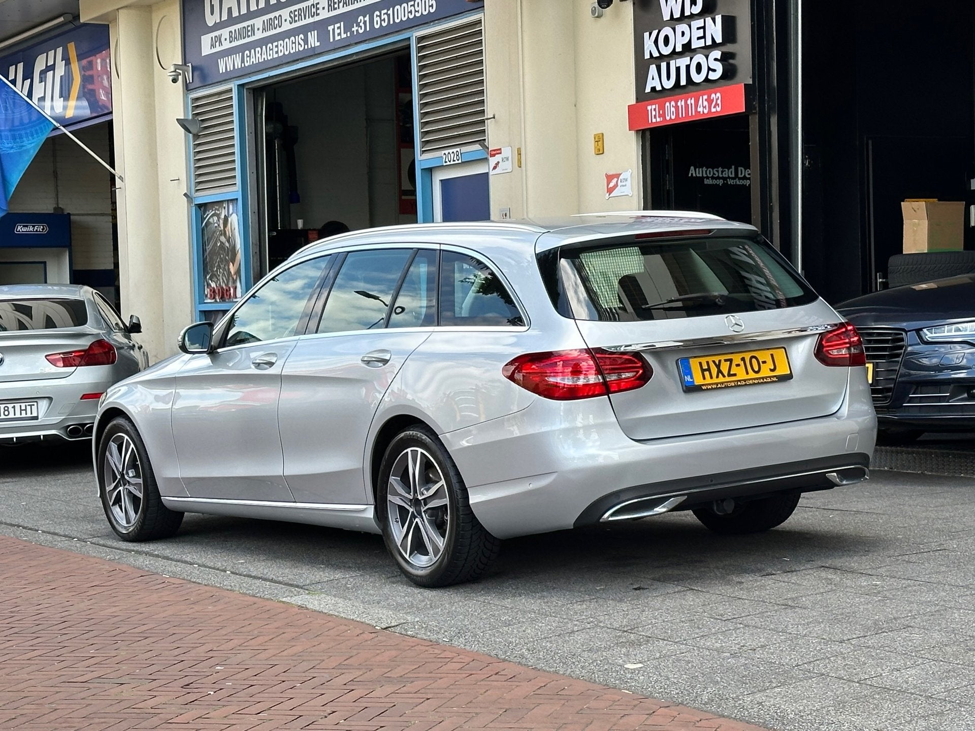 Mercedes-Benz C-klasse Estate 180 Premium Plus Pack Leer Nav, Auto's, Automaat, Automatische klimaatregeling, Euro 6, Leder en Stof