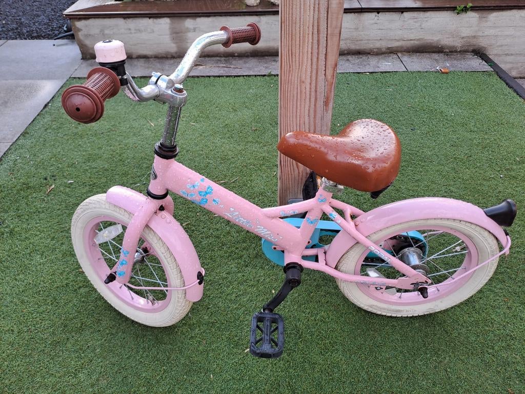 Popal kinderfietsje 14 inch, Ophalen, Terugtraprem, Zijwieltjes, Gebruikt