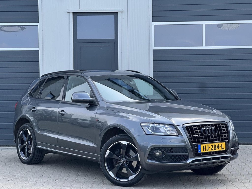 Audi Q5 3.2 FSI quattro 271PK+ Pro Line / 3x S-Line / Pano, Auto's, Audi, Gebruikt, Zwart, Bedrijf, Vierwielaandrijving