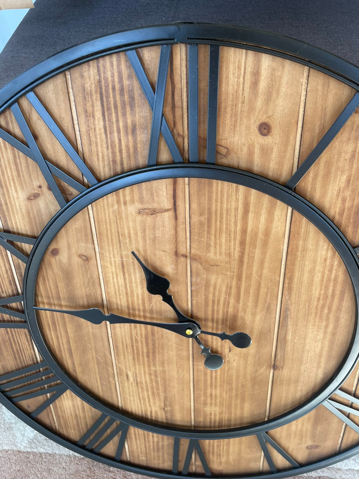 Wandklok, Huis en Inrichting, Woonaccessoires | Klokken, Industrieel, Ophalen, Nieuw, Wandklok