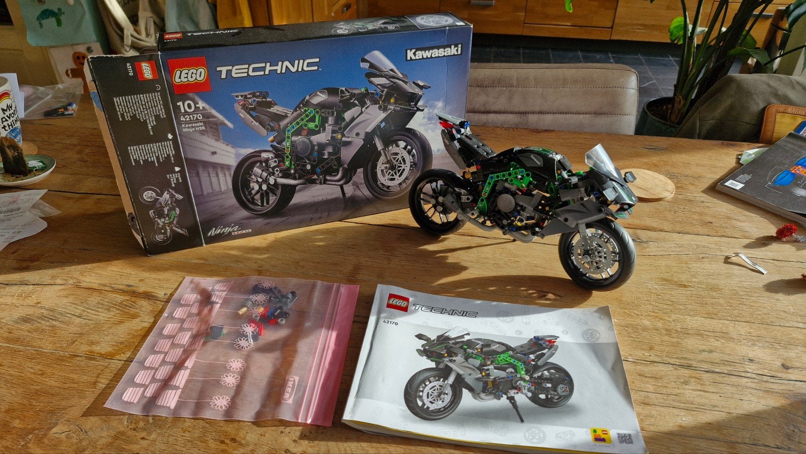 Lego Technic 42170 Kawasaki Ninja H2R Motorfiets, Lego, Ophalen of Verzenden, Zo goed als nieuw, Technic