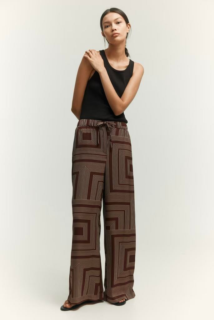 NIEUW! Mooie wijde broek van H&M maat L!, Ophalen of Verzenden, Zo goed als nieuw