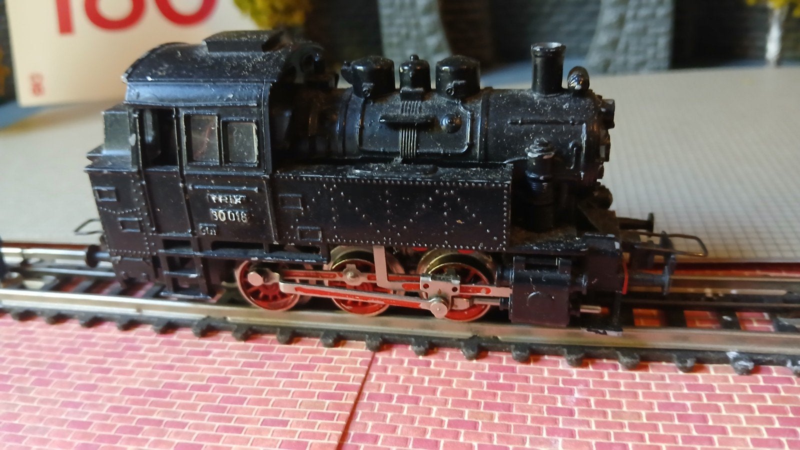Trix Express Stoomlocomotief 1:87 - Zwart, Gebruikt, Gebruikt, Trix, Ophalen of Verzenden, Analoog