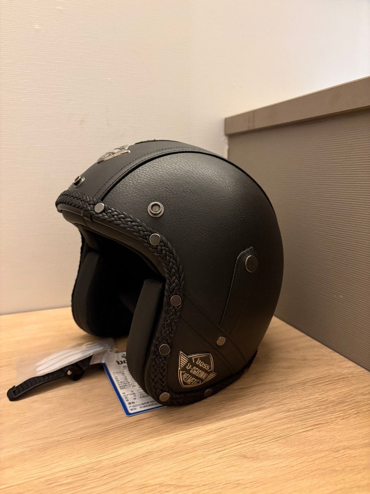 Retro helm, Fietsen en Brommers, Brommerhelmen, Ophalen, Nieuw, Medium
