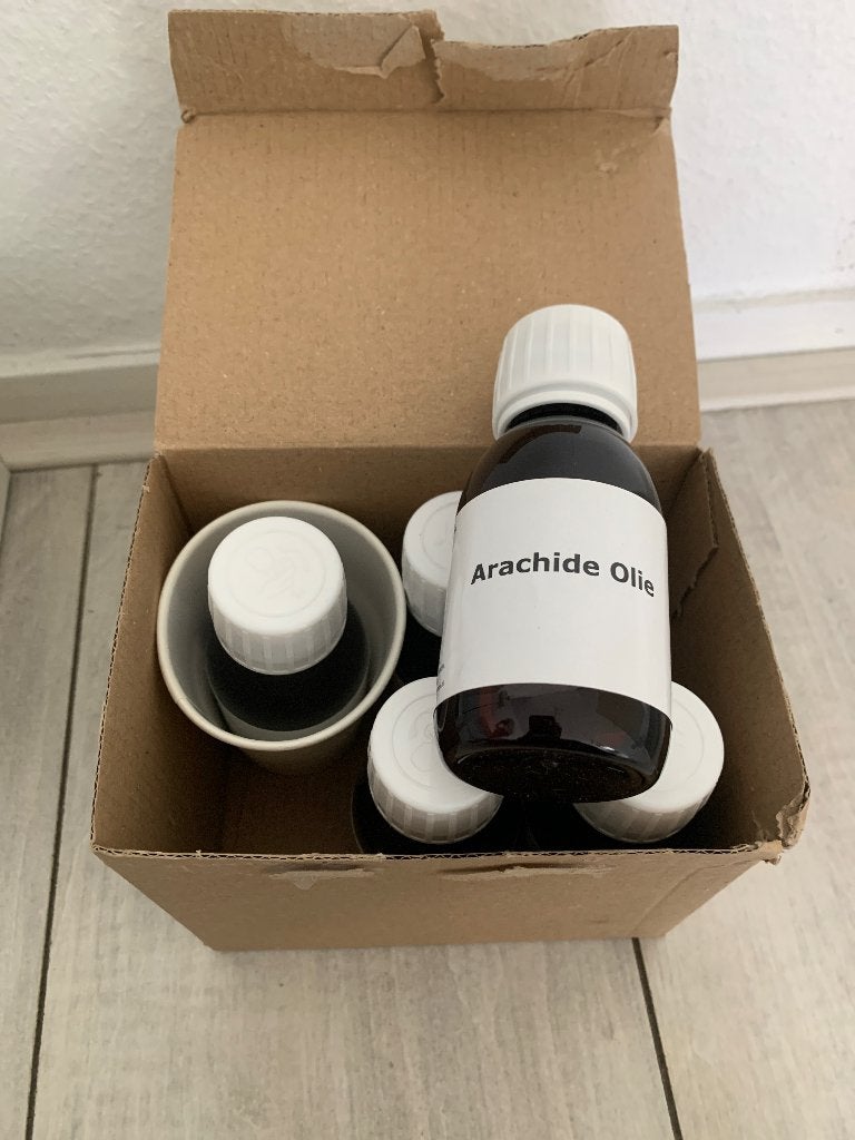 Arachide olie, Ophalen, Nieuw