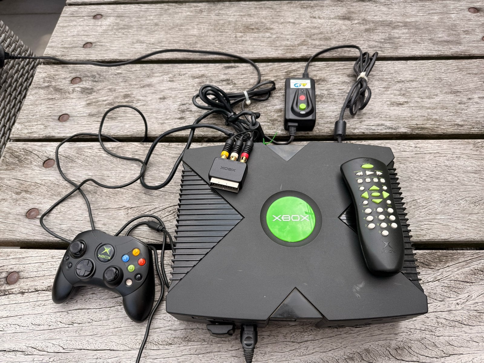 Originele Xbox met 6 games en 1 controller, Spelcomputers en Games, Spelcomputers | Xbox Original, Ophalen of Verzenden, Gebruikt