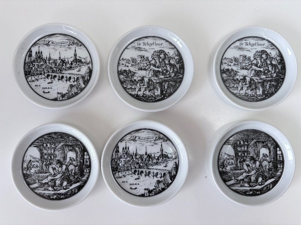 VINTAGE MOSA BORDJES MAASTRICHT, Antiek en Kunst, Ophalen of Verzenden