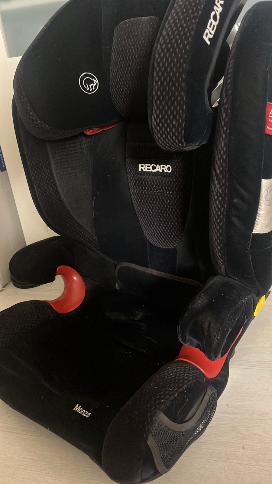 Recaro Monza autostoel - Zwart - Gebruikt, Kinderen en Baby's, Overige merken, Autogordel of Isofix, Gebruikt, 15 t/m 36 kg