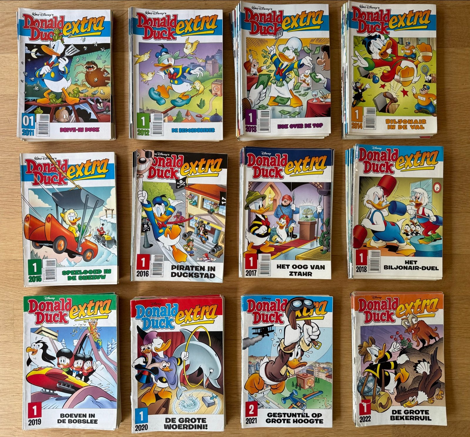 Collectie Donald Ducks Extra 2011-2026 + specials en extra's, Meerdere stripboeken, Ophalen, Gelezen