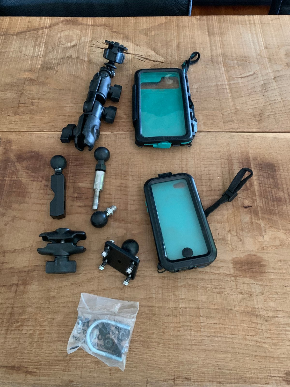Telefoonhouder op motorfiets incl 2 i phone cassette ,s, Ophalen of Verzenden, Zo goed als nieuw