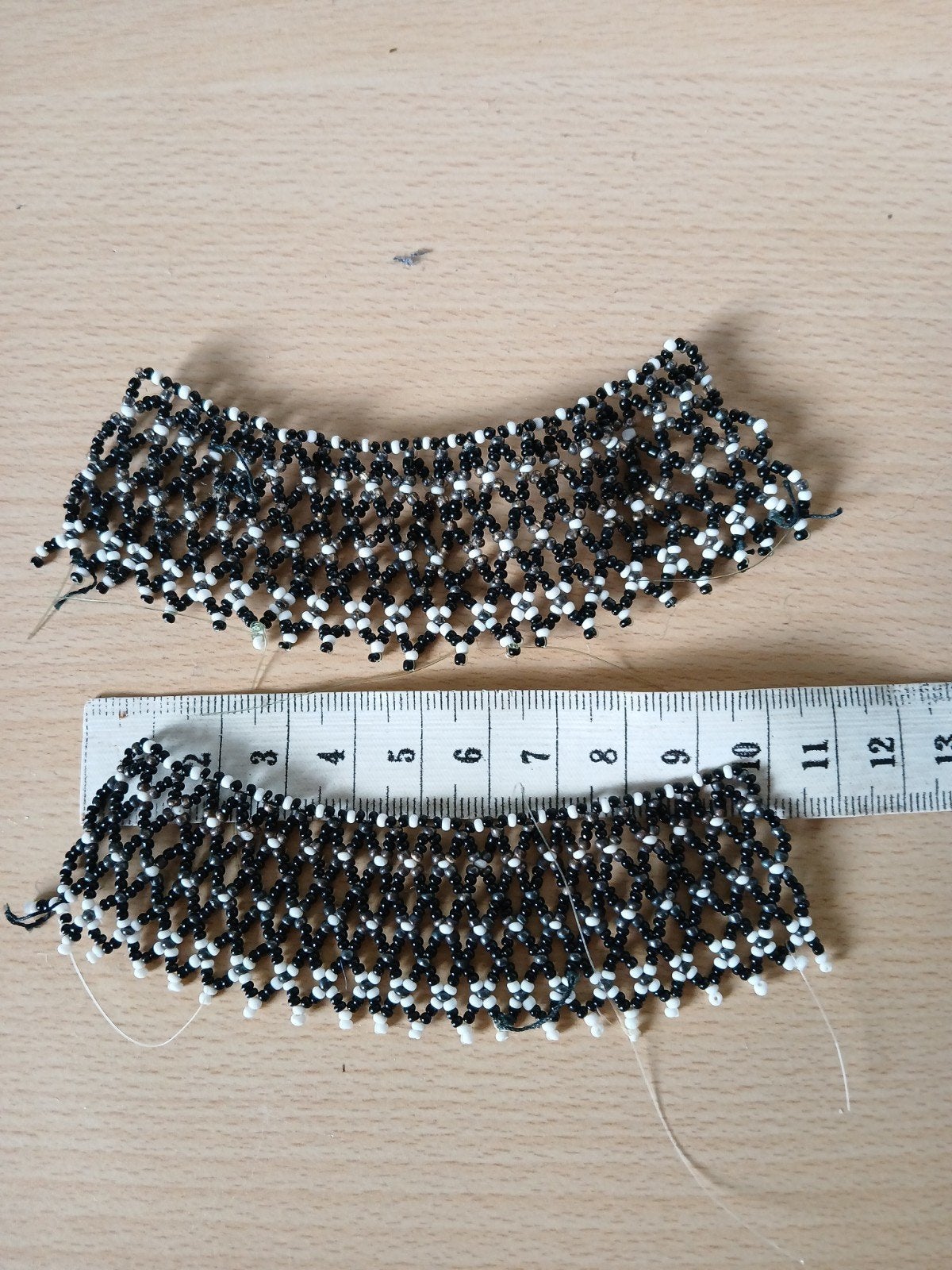 Kralen boordjes van Staphorster klederdracht, Antiek en Kunst, Antiek | Kleding en Accessoires, Ophalen of Verzenden