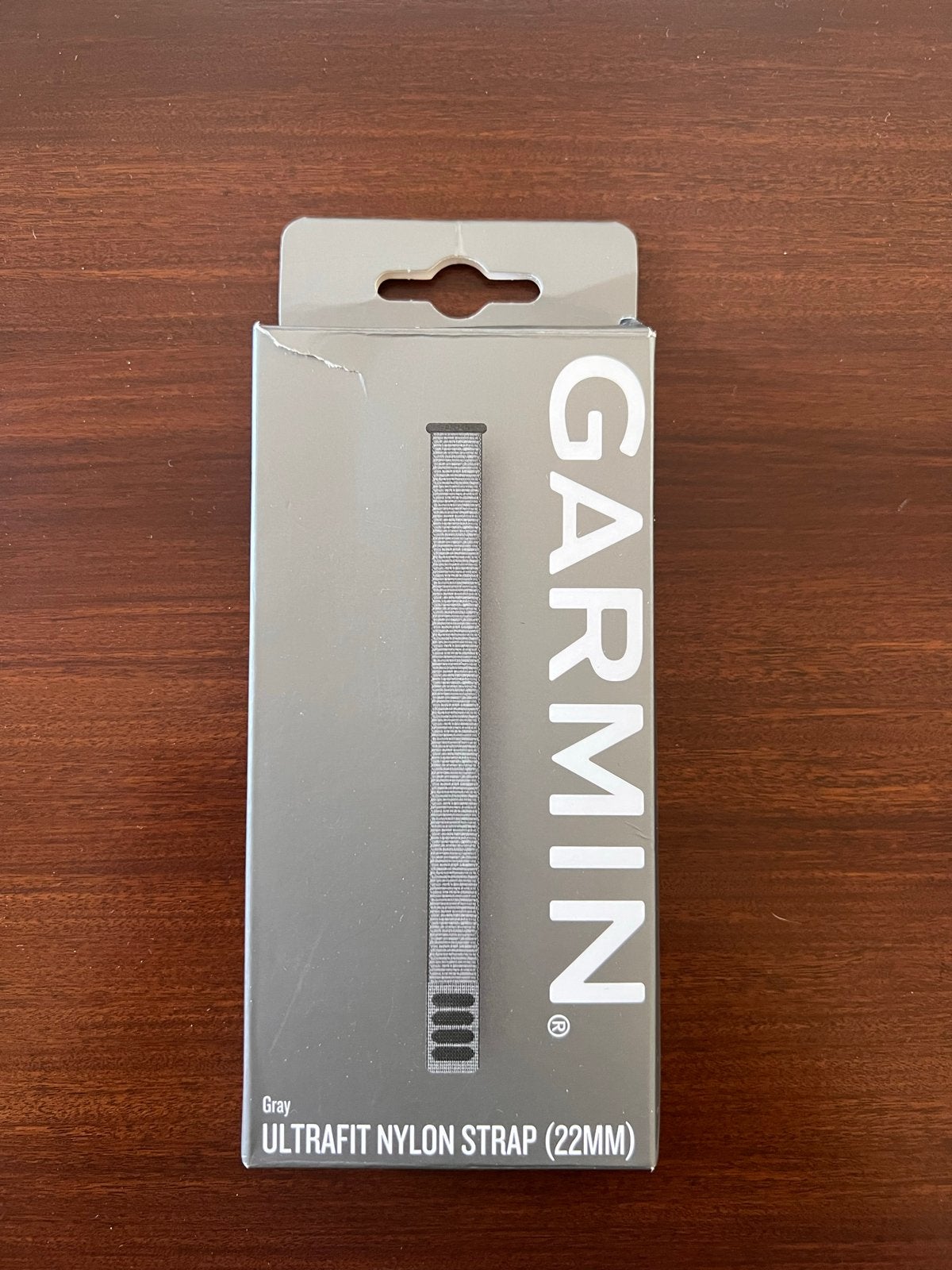 Garmin Ultrafit Nylon Band 22mm - Grijs, Ophalen of Verzenden, Zo goed als nieuw, Grijs, Android