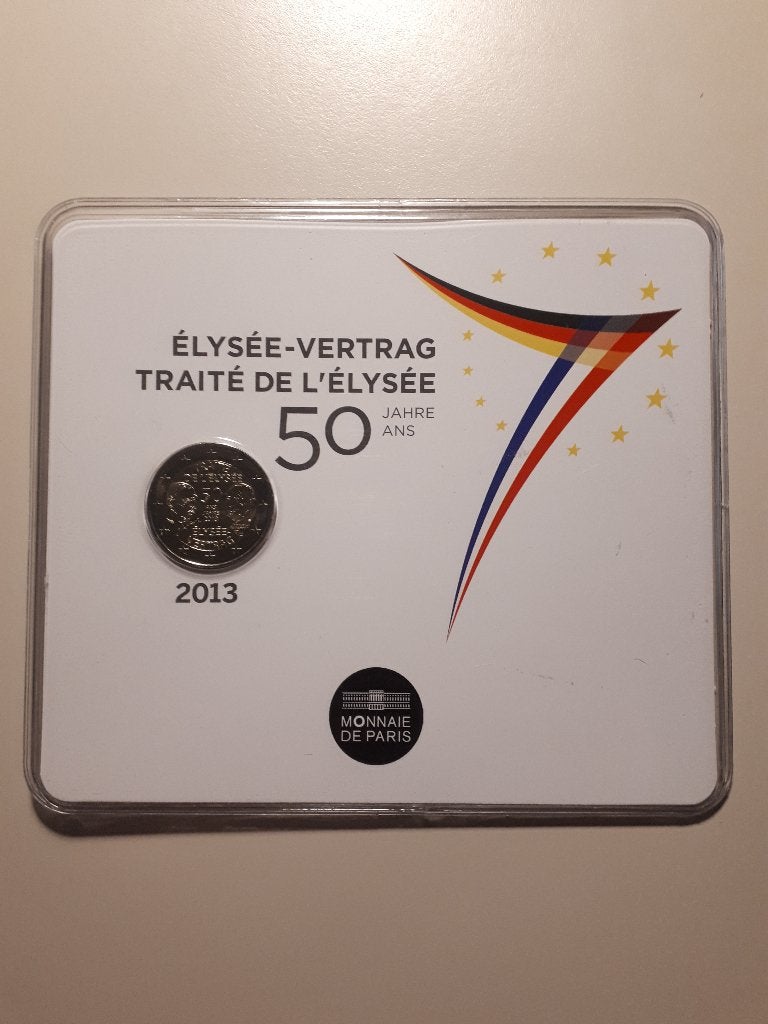 Frankrijk 2013: 2 Euro Verdrag Elysee (BU, coincard), Verzenden, Frankrijk, 2 euro