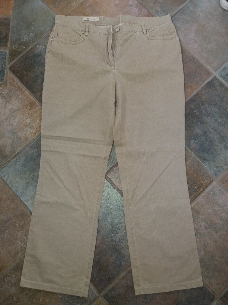 Mooie beige broek/ stretch/ Regular/ mt.48/ Toni Sports, Beige, Maat 46/48 (XL) of groter, Ophalen of Verzenden, Zo goed als nieuw