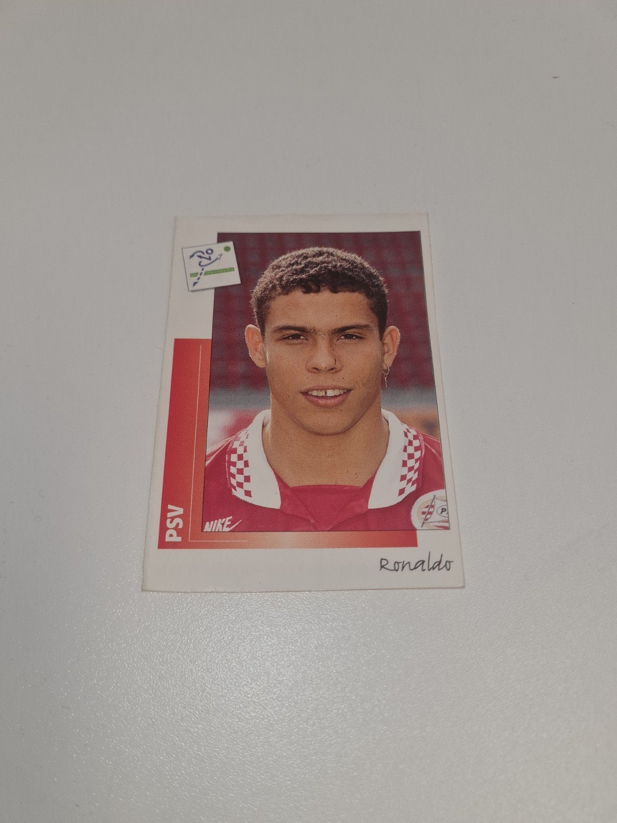 Panini Voetbal 96 Ronaldo PSV Sticker - Zeldzaam!, Ophalen of Verzenden, Gebruikt, PSV, Poster, Plaatje of Sticker