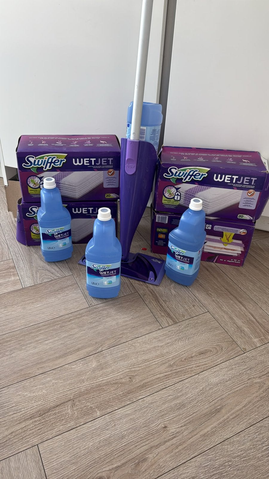 Swiffer wetjet  met extra's, Ophalen