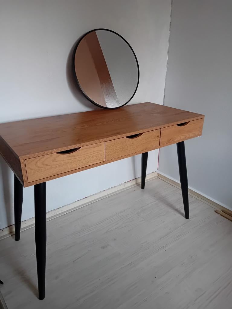 Bureau met spiegel en Ibiza-achtige accessoires, Ophalen of Verzenden, Gebruikt