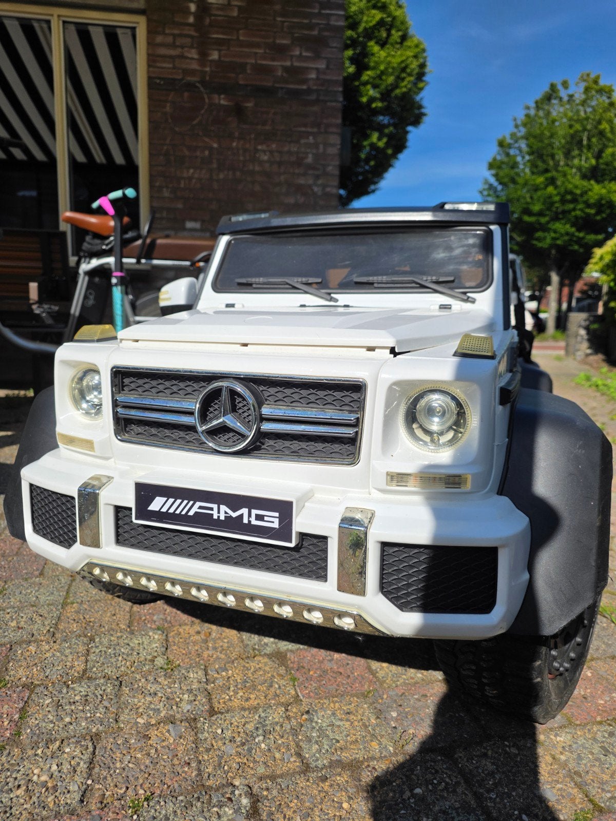 .::Mercedes AMG 6x6 Elektrische Kinderauto - Duo Zit, Gebruikt