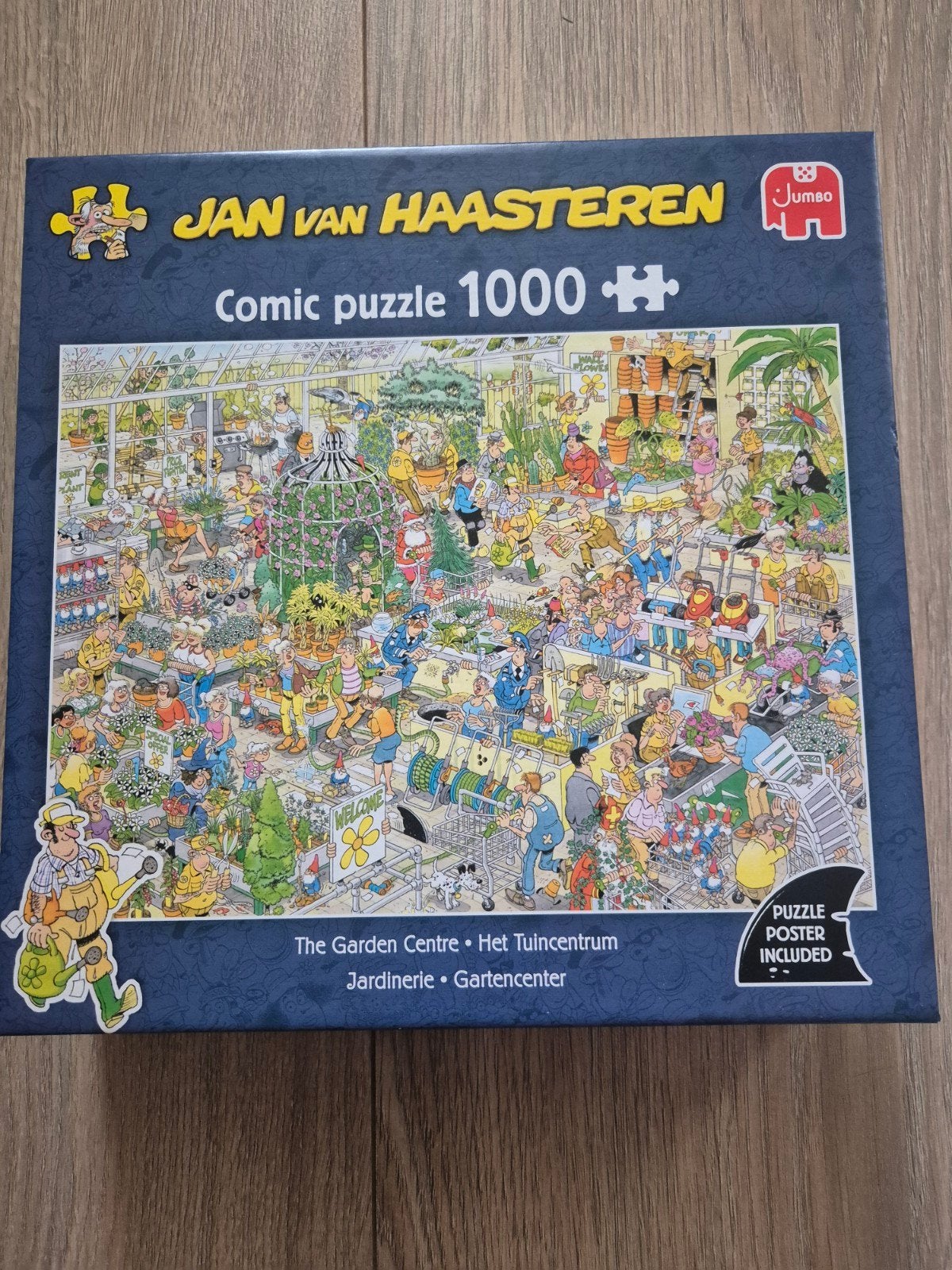 Jan van Haasteren puzzel 1000 stukjes - Het Tuincentrum, Ophalen of Verzenden, Meer dan 50 stukjes, Zo goed als nieuw, 6 jaar of ouder