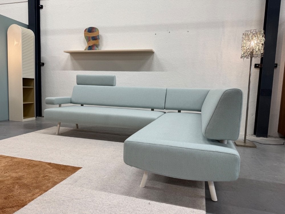 Nieuw Cloak Havee Bow Hoekbank Blauw stof Design Bank, 250 tot 300 cm, Hoekbank, Nieuw, Industrieweg 15