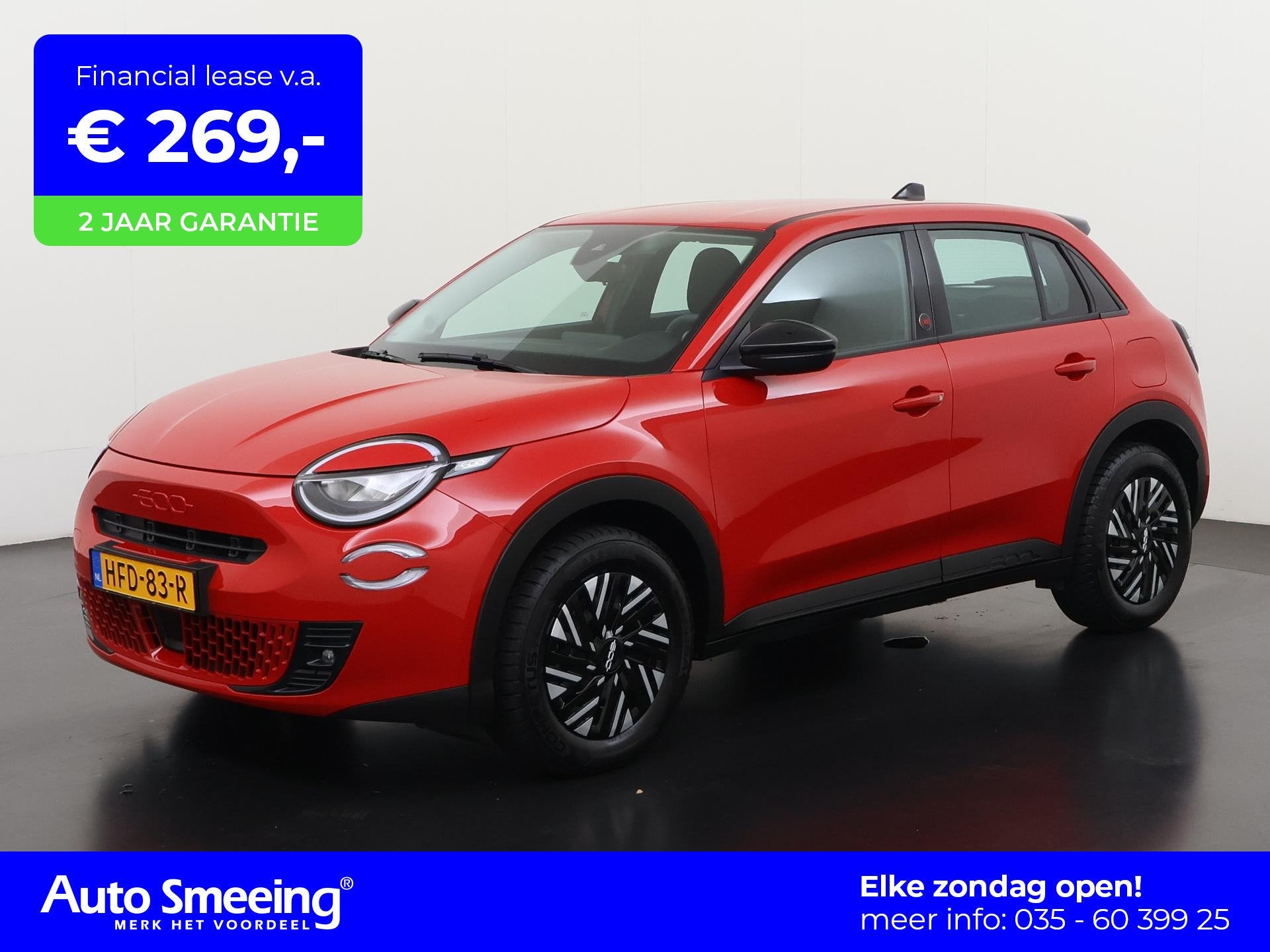 Fiat 600e RED 54 kWh | Digital Cockpit | Apple/Android Carpl, Stof, Gebruikt, 156 pk, Geheel digitaal combi-instrument