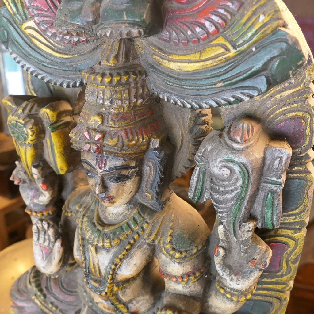 Shiva beeld SH3 India Hindoeisme Tantra Meditatie India hout, Ophalen of Verzenden
