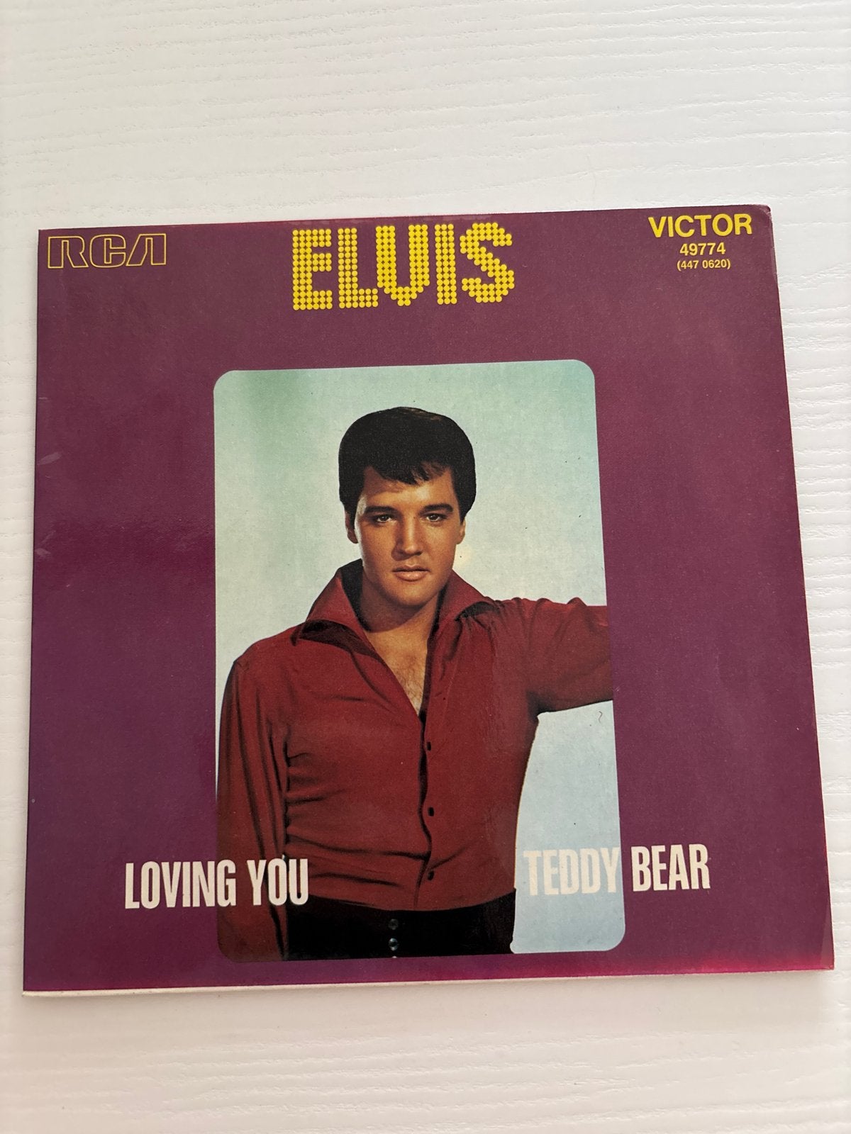Elvis Presley - Loving You / Teddy Bear 45 toeren single, Ophalen of Verzenden, Zo goed als nieuw, Cd of Plaat