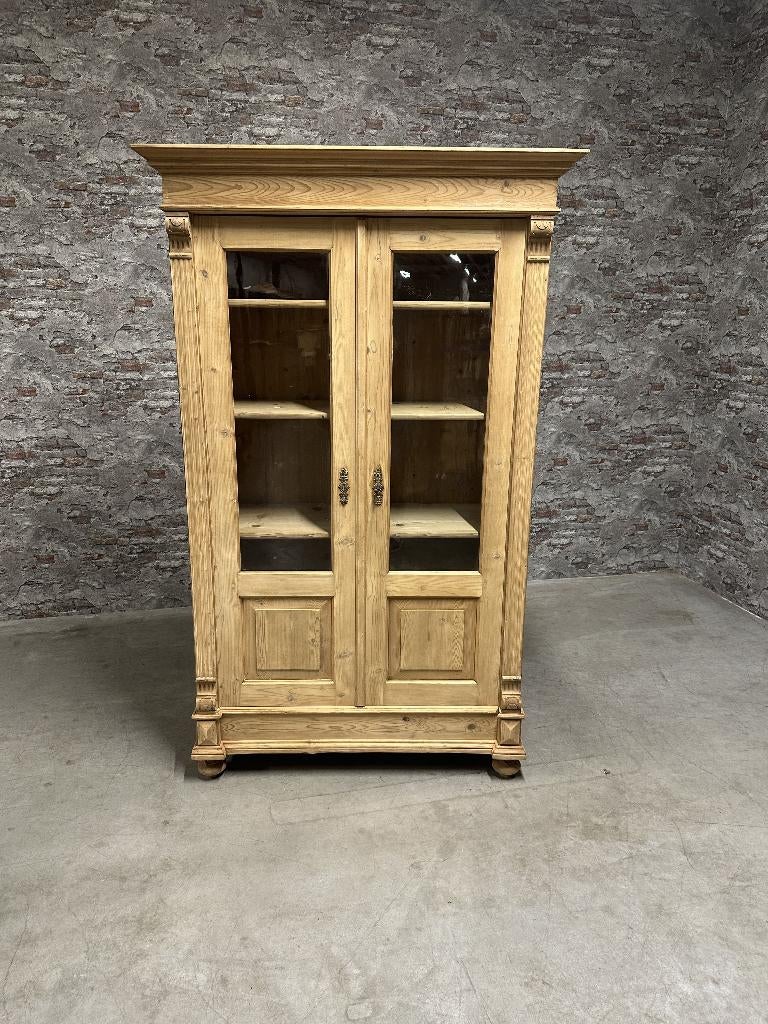 Gründerzeit vitrinekast nr.8796, Info@antiekgroothandel.com, 7602 RG, Met deur(en), 100 tot 150 cm