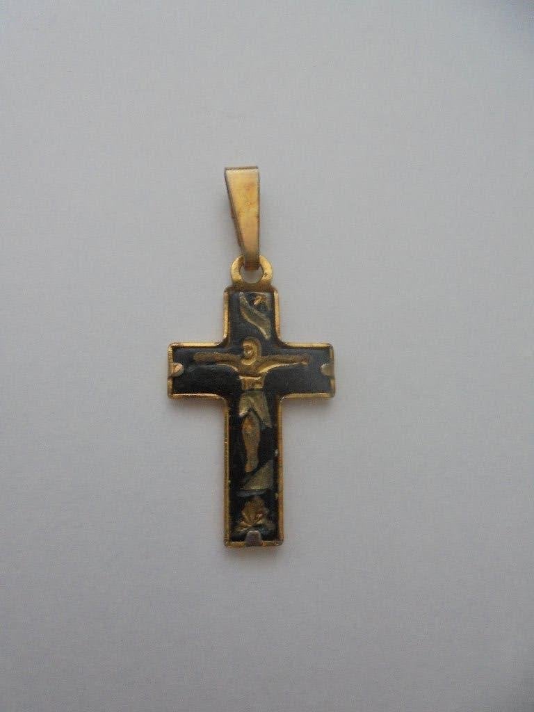 Vintage kettinghanger kruis, Overige materialen, Ophalen of Verzenden, Zo goed als nieuw, Kruis of Symbool