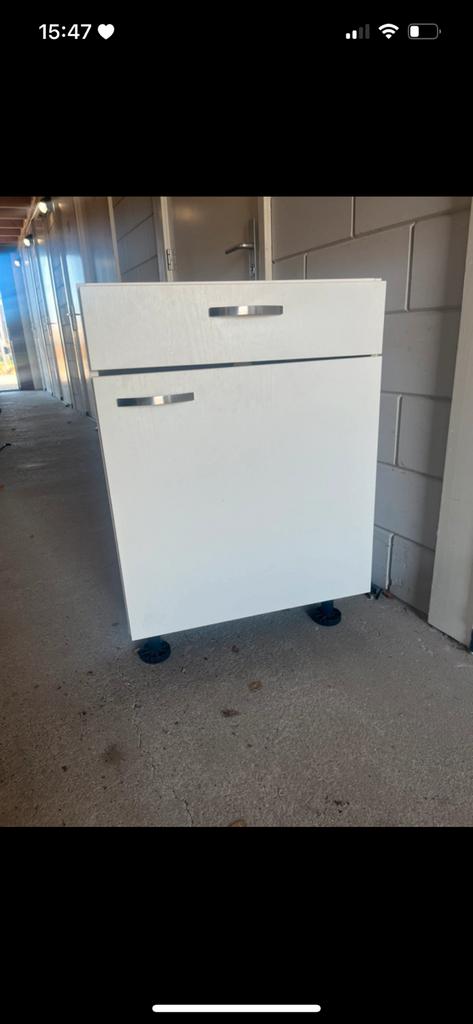 Bribus keukenkast met lade 60 cm breed wit, Huis en Inrichting, Keuken | Keukenelementen, Ophalen, Zo goed als nieuw