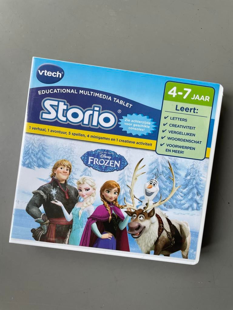 V-tech Storio Frozen spelletje 4-7 jaar, Puzzel en Educatief, Gebruikt, 1 speler, Ophalen of Verzenden