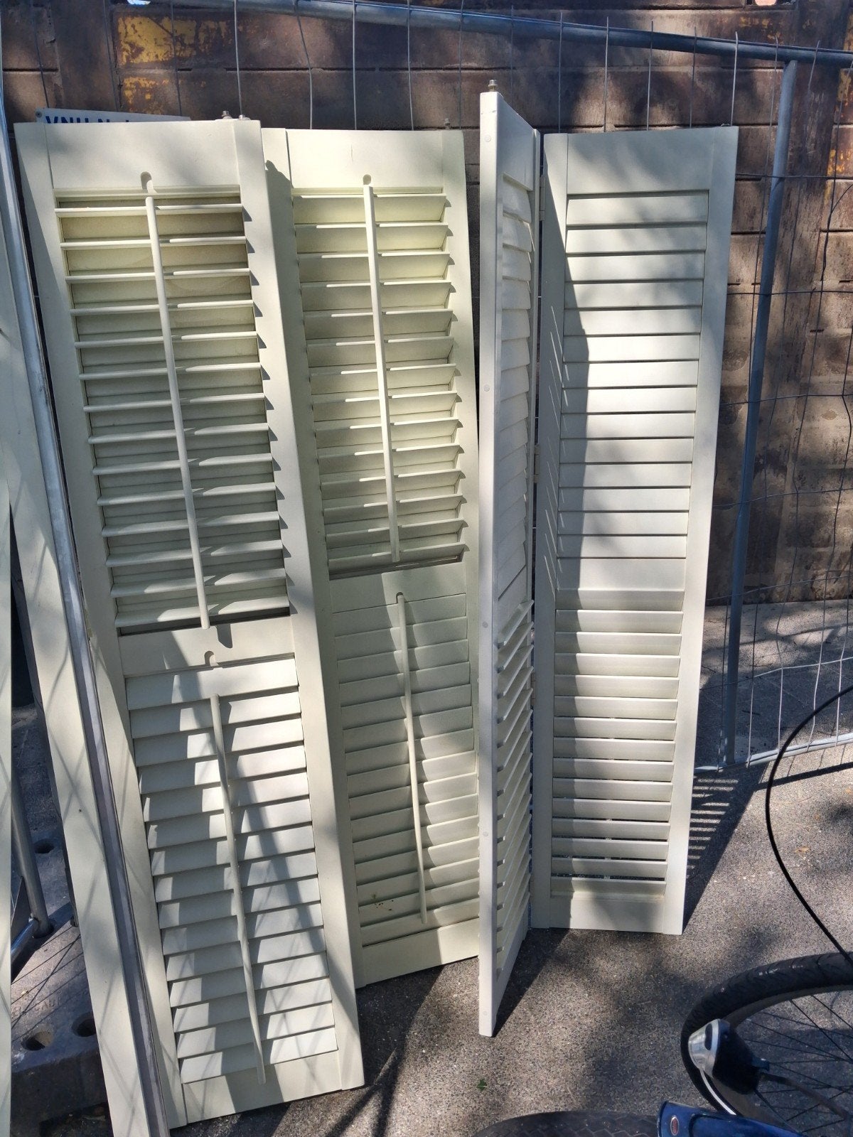 Witte shutters (4 stuks), 200 cm of meer, Minder dan 100 cm, Wit, Ophalen of Verzenden
