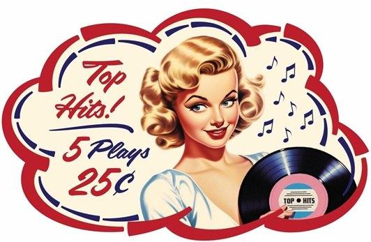 jukebox coin sticker, Verzamelen, Automaten | Jukeboxen, Ophalen of Verzenden, 1970 tot heden, Overige merken