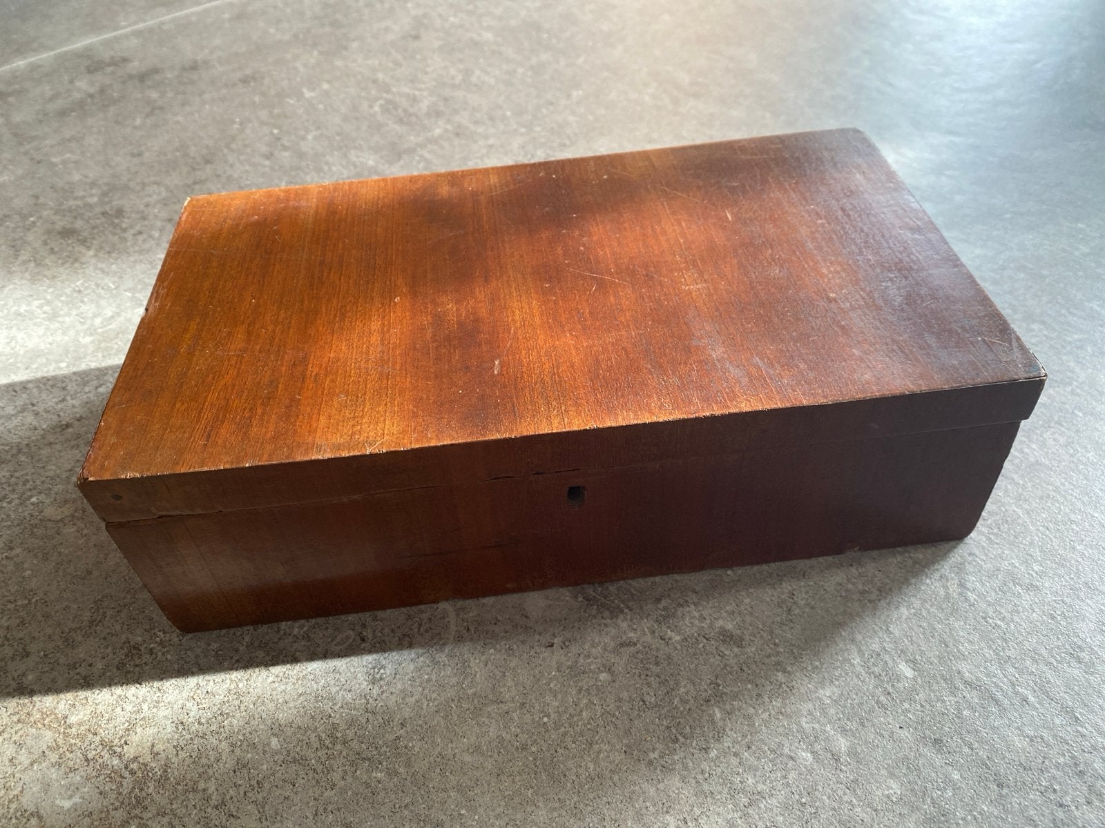 Vintage Houten Doos met Knopen Collectie, Ophalen of Verzenden, Gebruikt
