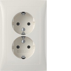:Hager (serie Berker S.1)  WCD RA 2V #47728989 (19x), Ophalen of Verzenden, Zo goed als nieuw, Berker, Stopcontact